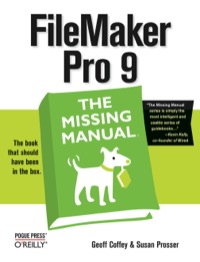 Cover image: FileMaker Pro 9: The Missing Manual 1st edition 9780596514136