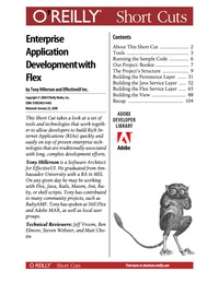 Cover image: Agile Enterprise Application Development with Flex 1st edition 9780596557867