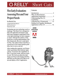 Cover image: Flex Early Evaluation: Assessing Flex and Your Project Needs 1st edition 9780596557874
