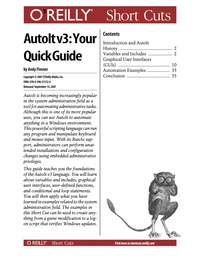 صورة الغلاف: AutoIt v3: Your Quick Guide 1st edition 9780596558017