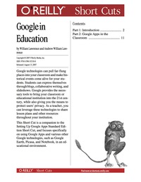 صورة الغلاف: Google in Education 1st edition 9780596558055