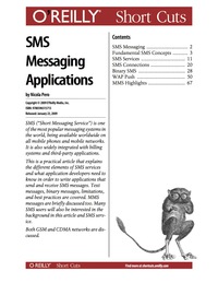 Cover image: SMS Messaging Applications 1st edition 9780596558093