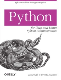 Cover image: Python for Unix and Linux System Administration 1st edition 9780596515829
