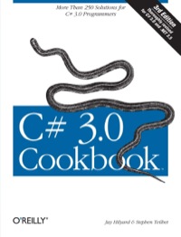 Cover image: C# 3.0 Cookbook 3rd edition 9780596516109