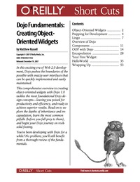 Cover image: Dojo Fundamentals: Creating Object-Oriented Widgets 1st edition 9780596558277