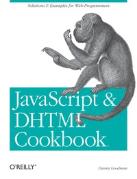 Omslagafbeelding: JavaScript & DHTML Cookbook 1st edition 9780596004675