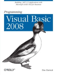 Cover image: Programming Visual Basic 2008 1st edition 9780596518431
