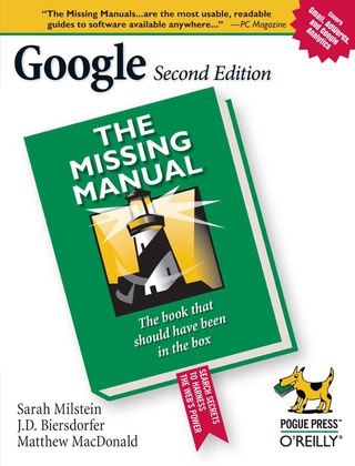 Cover image: Google: The Missing Manual 2nd edition 9780596100193