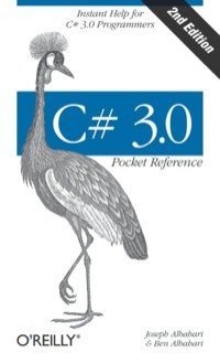 Cover image: C# 3.0 Pocket Reference 2nd edition 9780596519223