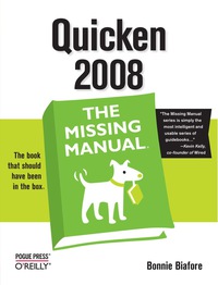 Omslagafbeelding: Quicken 2008: The Missing Manual 1st edition 9780596515157