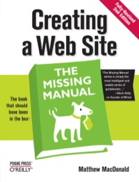 Cover image: Creating a Web Site: The Missing Manual 2nd edition 9780596520977