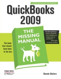 Cover image: QuickBooks 2009: The Missing Manual 1st edition 9780596522902