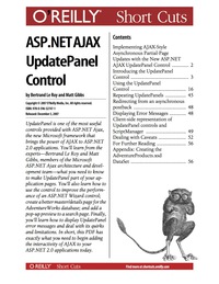 Cover image: ASP.NET AJAX UpdatePanel Control 1st edition 9780596558673