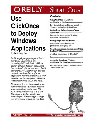 صورة الغلاف: Use ClickOnce to Deploy Windows Applications 1st edition 9780596558710