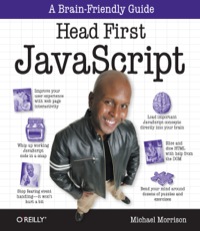 Cover image: Head First JavaScript 1st edition 9780596527747