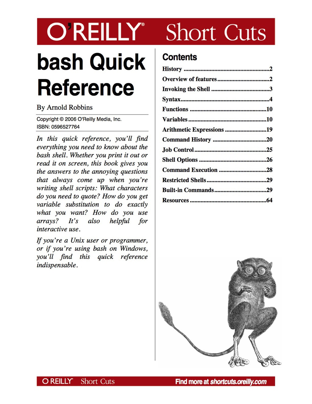 bash Quick Reference 1st Edition