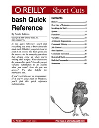 Cover image: bash Quick Reference 1st edition 9780596558772