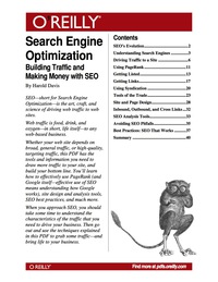Omslagafbeelding: Search Engine Optimization 1st edition 9780596558833