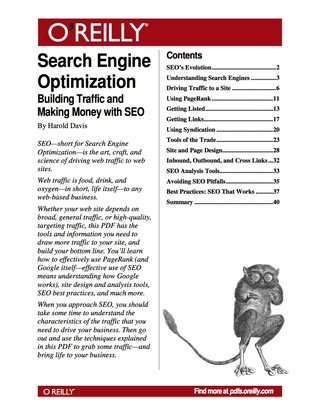 Cover image: Search Engine Optimization 1st edition 9780596558833