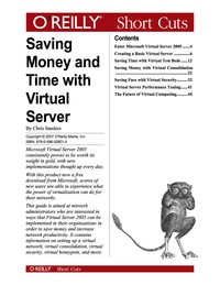 Cover image: Saving Money and Time with Virtual Server 1st edition 9780596558925