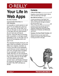 Cover image: Your Life in Web Apps 1st edition 9780596558963