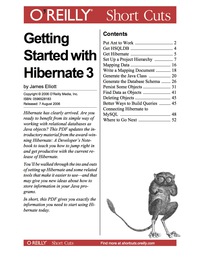 Cover image: Getting Started with Hibernate 3 1st edition 9780596559045