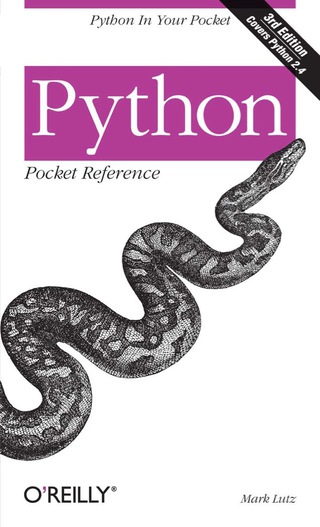 Titelbild: Python Pocket Reference 3rd edition 9780596009403