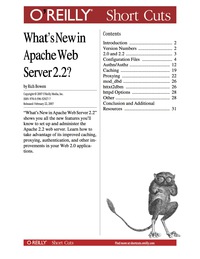 Cover image: What's New in Apache Web Server 2.2? 1st edition 9780596559298