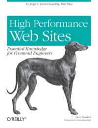 Cover image: High Performance Web Sites 1st edition 9780596529307
