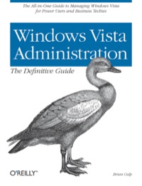 Cover image: Windows Vista Administration: The Definitive Guide 1st edition 9780596529598