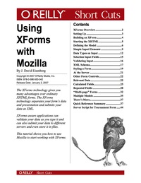 Omslagafbeelding: Using XForms with Mozilla 1st edition 9780596559564