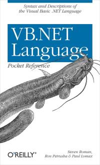 Imagen de portada: VB.NET Language Pocket Reference 1st edition 9780596004286