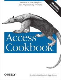 Immagine di copertina: Access Cookbook 2nd edition 9780596006785