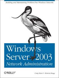 Cover image: Windows Server 2003 Network Administration 1st edition 9780596008000