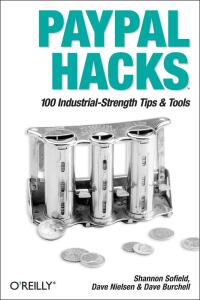 Imagen de portada: PayPal Hacks 1st edition 9780596007515