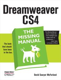 Imagen de portada: Dreamweaver CS4: The Missing Manual 1st edition 9780596522926