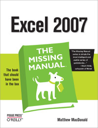 Imagen de portada: Excel 2007: The Missing Manual 1st edition 9780596527594