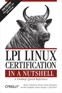 Cover image: LPI Linux Certification in a Nutshell 2nd edition 9780596005283