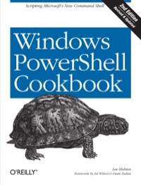 Cover image: Windows PowerShell Cookbook 2nd edition 9780596801502