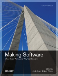 Cover image: Making Software 1st edition 9780596808327