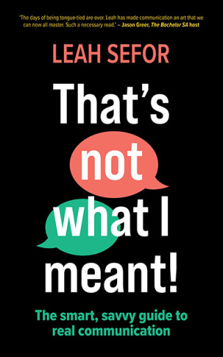 Imagen de portada: That's Not What I Meant! 1st edition 9780624092063