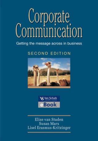 Cover image: Corporate communication - getting the message across in business 2/e 2nd edition 9780627026188