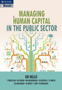 Cover image: Managing human capital in the public sector 1st edition 9780627030680