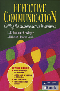 Cover image: Effective communication, Revised 1/e 1st edition 9781874940456