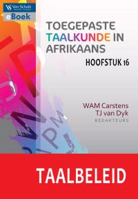 Cover image: Taalbeleid (Hoofstuk 16: Toegepaste taalkunde in Afrikaans) 1st edition 9780627039706