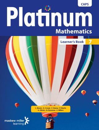 Cover image: Platinum Mathematics Grade 7 Learner's Book 1st edition 9780636141407
