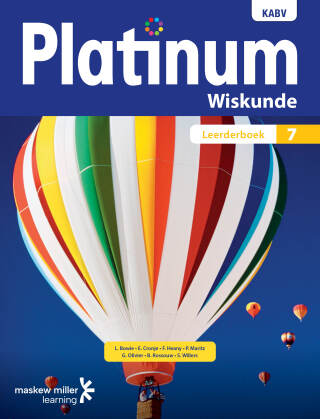 Cover image: Platinum Wiskunde Graad 7 Leerderboek (1-year licence) 1st edition 9780636141421