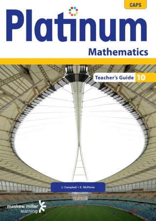 Cover image: Platinum Mathematics Grade 10 Teacher's Guide 1st edition 9780636126466