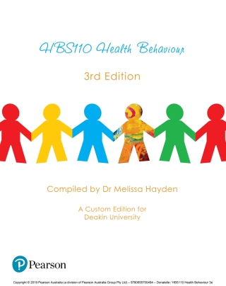 Cover image: Health Behaviour HBS110 (Custom Edition) 3rd edition 9780655700494