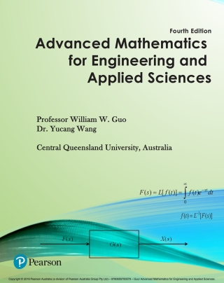Cover image: Advanced Mathematics for Engineering and Applied Sciences  (Pearson Original Edition) 4th edition 9780655700579